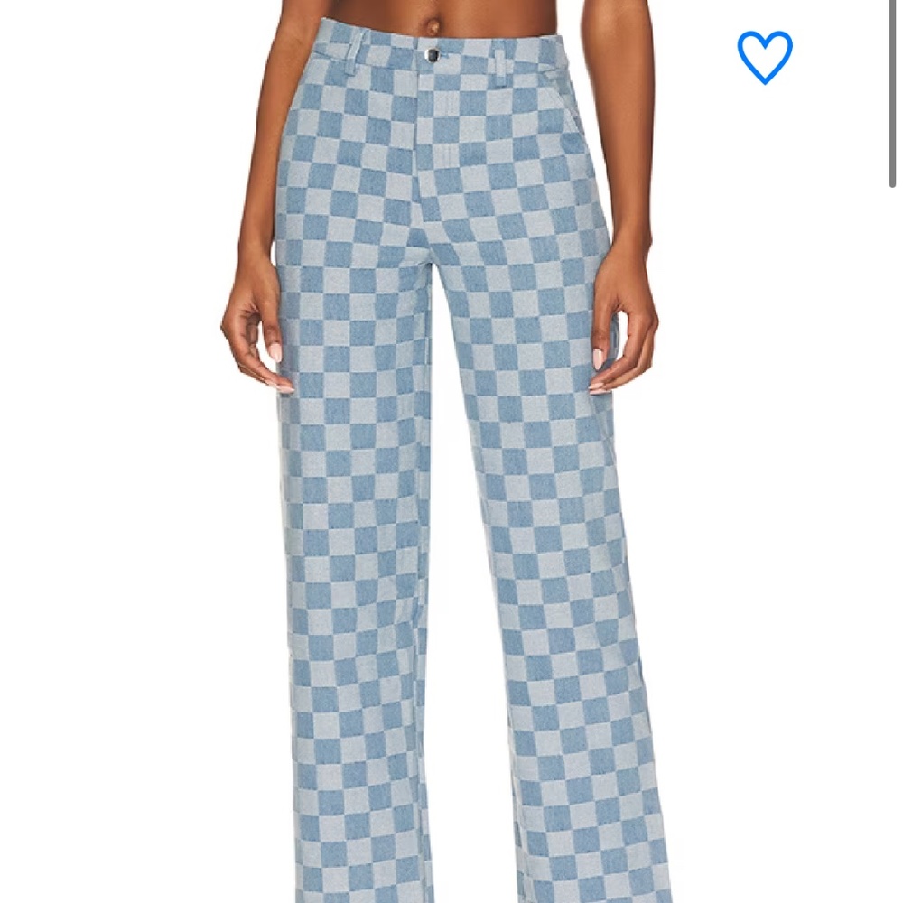 NWT super down Jules checkered jeans